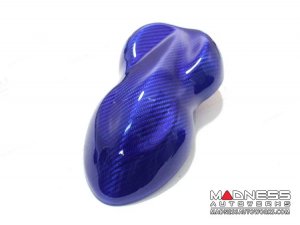 FIAT 500 Central Tail Light Trim Kit - Carbon Fiber - Blue Candy